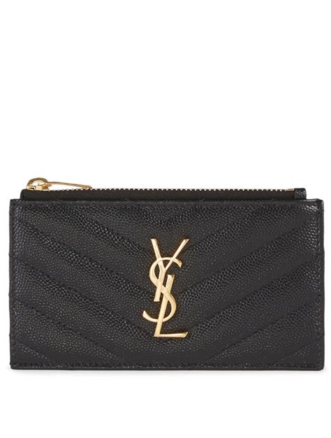 zip card holder ysl|ysl monogram card holder.